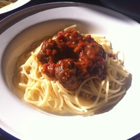 What I ate today: meatballs