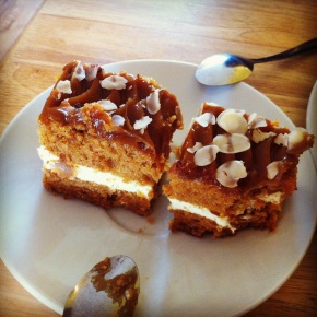 What I ate yesterday: caramel cake at Londek Cafe, Stratford